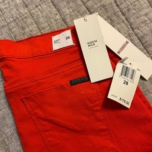 Brand New Red Hudson Jeans